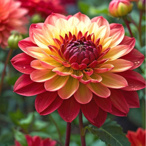 Георгин Оникс Найт купить по цене от 590р. в интернет-магазине «Посадика» с доставкой почтой в в Куртамыше и по всей России – [изображение №1].