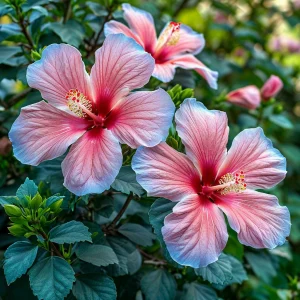 Гибискус садовый Тропикал Сан купить по цене от 293р. в интернет-магазине «Посадика» с доставкой почтой в в Куртамыше и по всей России – [изображение №1].