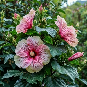 Гибискус Иден Бьюти купить по цене от 460р. в интернет-магазине «Посадика» с доставкой почтой в в Куртамыше и по всей России – [изображение №1].