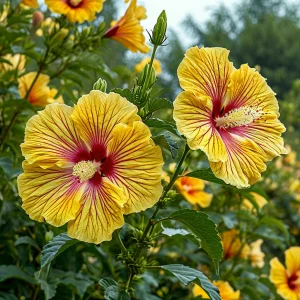 Гибискус Свит Соната купить по цене от 249р. в интернет-магазине «Посадика» с доставкой почтой в в Куртамыше и по всей России – [изображение №1].